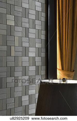 Detail lamp in front of textured wall View Large Photo Image Stock Photo - Detail lamp in front of textured wall. Fotosearch
