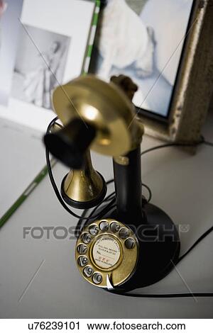 Detail of candlestick phone; Hollywood; California; USA View Large Photo Image Stock Image - Detail of candlestick phone; Hollywood; California; USA. Fotosearch