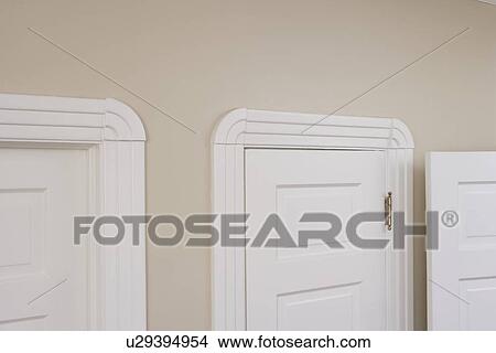 Detail Of Casement Molding Around Doors Rounded And Fluted