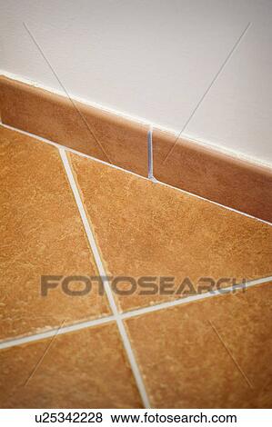 Stock Photo - Detail of red ceramic tile; Italy. Fotosearch