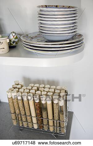 Detail of spices in spice rack; Hollywood; California; USA View Large Photo Image Stock Photo - Detail of spices in spice rack; Hollywood; California; USA. Fotosearch