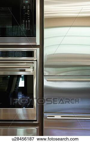 Detail of stainless steel appliances; Irvine; California; USA View Large Photo Image Stock Photo - Detail of stainless steel appliances; Irvine; California; USA. Fotosearch