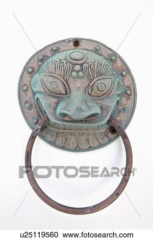 Stock Image - Detail of towel rack, Mykonos, Greece. Fotosearch