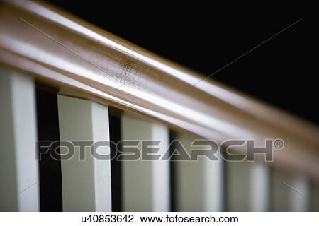 Detail staircase railing View Large Photo Image Stock Image - Detail staircase railing. Fotosearch