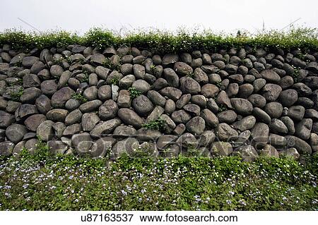 Detail stone wall View Large Photo Image Stock Photo - Detail stone wall. Fotosearch