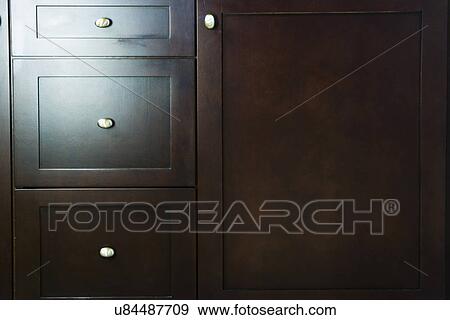 Detail wooden cabinet and drawers; Aliso Viejo; California; USA View Large Photo Image Stock Photo - Detail wooden cabinet and drawers; Aliso Viejo; California; USA. Fotosearch