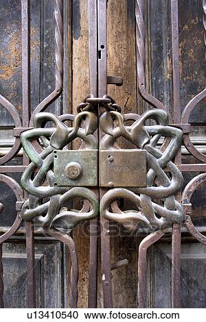 Detail wrought iron gate, Havana, Cuba View Large Photo Image Stock Image - Detail wrought iron gate, Havana, Cuba. Fotosearch