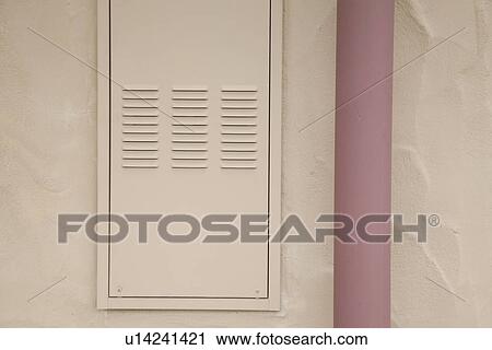 Electrical box on side of house; Bakersfield; California; USA View Large Photo Image Stock Image - Electrical box on side of house; Bakersfield; California; USA. Fotosearch