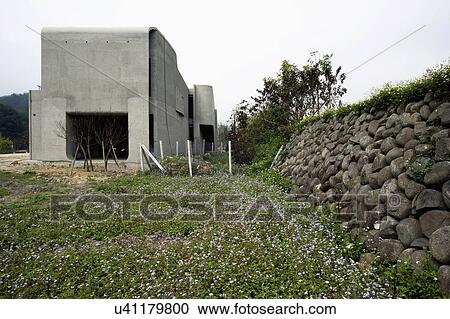 Exterior modern home under construction View Large Photo Image Stock Image - Exterior modern home under construction. Fotosearch