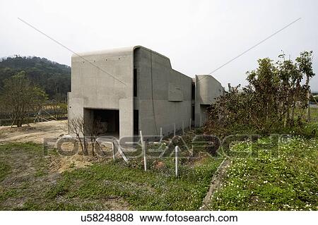 Stock Photo - Exterior modern home under construction. Fotosearch
