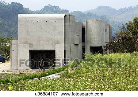 Exterior modern home under construction View Large Photo Image Stock Photo - Exterior modern home under construction. Fotosearch