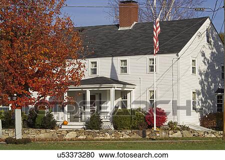 Stock Image - Exterior of a single family home. Fotosearch