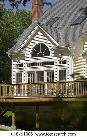 Stock Photograph - Exterior of a single family home. Fotosearch