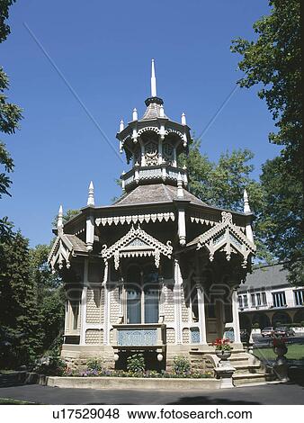 Stock Photo - Exterior of a traditional house. Fotosearch