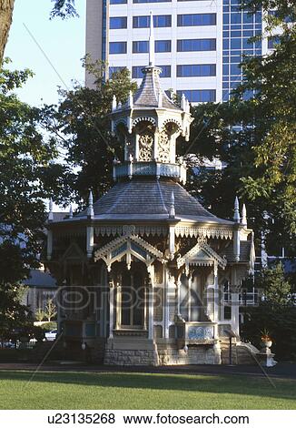 Stock Photo - Exterior of a traditional house. Fotosearch