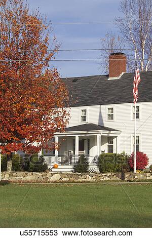 Exterior of single family home with lawn View Large Photo Image Stock Image - Exterior of single family home with lawn. Fotosearch