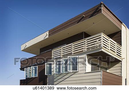 Front exterior of modern home, San Diego, California, USA View Large Photo Image Stock Photo - Front exterior of modern home, San Diego, California, USA. Fotosearch