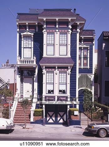 Front exterior Victorian style residence; San Francisco; California; USA View Large Photo Image Stock Image - Front exterior Victorian style residence; San Francisco; California; USA. Fotosearch