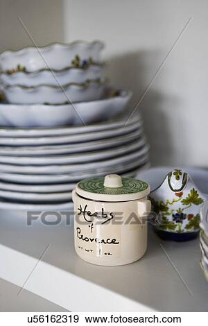 Hand painted jar and dishware on shelf; Hollywood; California; USA View Large Photo Image Stock Photo - Hand painted jar and dishware on shelf; Hollywood; California; USA. Fotosearch