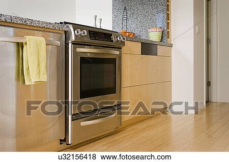 Hardwood flooring in modern kitchen, San Diego, California, USA View Large Photo Image Stock Photo - Hardwood flooring in modern kitchen, San Diego, California, USA. Fotosearch