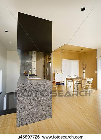 Hardwood floors in modern kitchen, San Diego, California, United States of America View Large Photo Image Stock Photograph - Hardwood floors in modern kitchen, San Diego, California, United States of America. Fotosearch