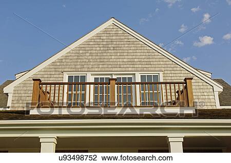 Stock Image - High section of single family home. Fotosearch
