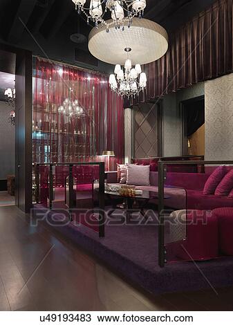 Illuminated lounge area in a nightclub View Large Photo Image Stock Image - Illuminated lounge area in a nightclub. Fotosearch