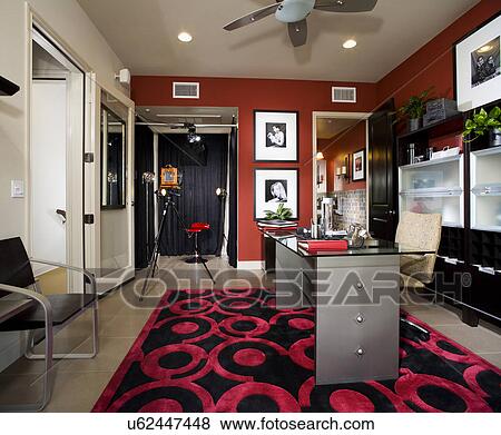 Stock Photo - Interior Contemporary Photography Studio; Aliso Viejo; California; USA. Fotosearch