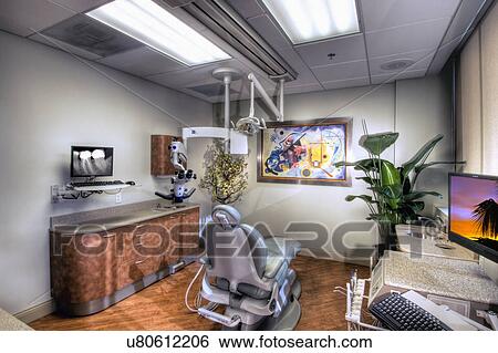 Stock Photograph - Interior of contemporary dentist office. Fotosearch