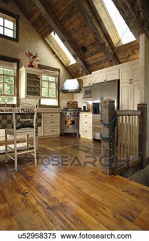 Interior of domestic kitchen in traditional house View Large Photo Image Stock Photography - Interior of domestic kitchen in traditional house. Fotosearch