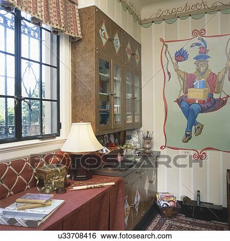 Interior of hobby project room with monkey mural on wall View Large Photo Image Stock Photograph - Interior of hobby project room with monkey mural on wall. Fotosearch