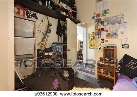 Stock Photo - Interior of messy room. Fotosearch