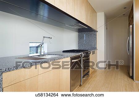 Interior of modern kitchen, San Diego, California, USA View Large Photo Image Picture - Interior of modern kitchen, San Diego, California, USA. Fotosearch