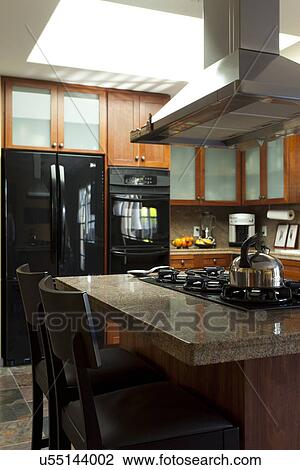 Kitchen in traditional home; Burbank; California; USA View Large Photo Image Stock Image - Kitchen in traditional home; Burbank; California; USA. Fotosearch