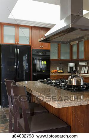 Kitchen in traditional home; Burbank; California; USA View Large Photo Image Stock Photo - Kitchen in traditional home; Burbank; California; USA. Fotosearch