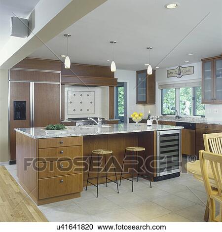 Kitchens Open Floor Plan Contemporary Clean Lines Granite