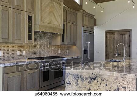 Large open kitchen View Large Photo Image Stock Photography - Large open kitchen. Fotosearch