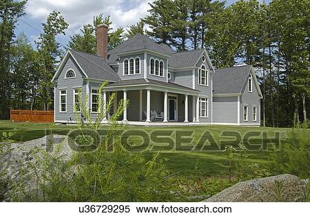 Lawn in front of single family home View Large Photo Image Stock Photography - Lawn in front of single family home. Fotosearch