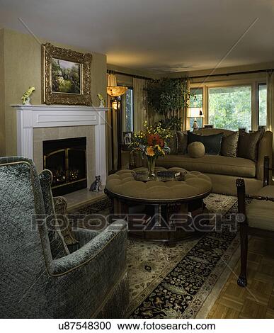 Living Rooms Back Of Velvet Chair White Painted Fireplace Mantel