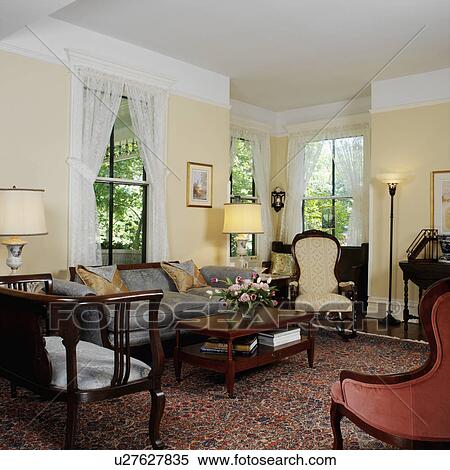 Living Rooms Restored Victorian Pale Yellow Walls White