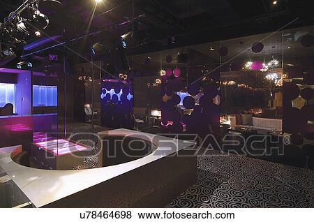 Stock Photo - Lounge area inside nightclub. Fotosearch