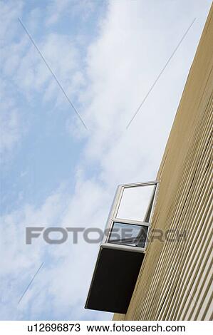 Low angle view of modern bay windows on side of home, San Diego, California, USA View Large Photo Image Stock Image - Low angle view of modern bay windows on side of home, San Diego, California, USA. Fotosearch