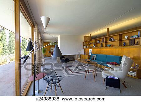 Modern living room; San Diego; California; USA View Large Photo Image Stock Photo - Modern living room; San Diego; California; USA. Fotosearch