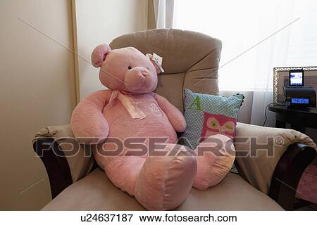 Pink teddy bear on rocking chair, Laguna Beach, California, USA View Large Photo Image Stock Photo - Pink teddy bear on rocking chair, Laguna Beach, California, USA. Fotosearch