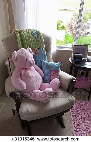 Pink teddy bear on rocking chair, Laguna Beach, California, USA View Large Photo Image Stock Photograph - Pink teddy bear on rocking chair, Laguna Beach, California, USA. Fotosearch