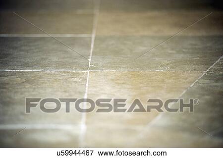Stock Photo - Selective focus of tiled floor; Cardiff by the Sea; California; USA. Fotosearch