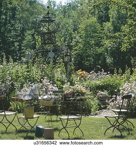 Sitting area in garden View Large Photo Image Stock Image - Sitting area in garden. Fotosearch