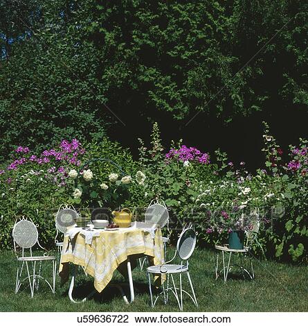 Sitting area in garden View Large Photo Image Stock Image - Sitting area in garden. Fotosearch