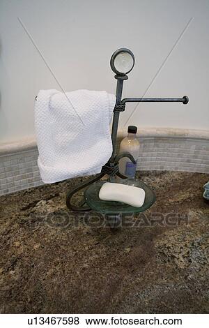 Soap caddy on bathroom countertop; Laguna Beach; California; USA View Large Photo Image Stock Photo - Soap caddy on bathroom countertop; Laguna Beach; California; USA. Fotosearch