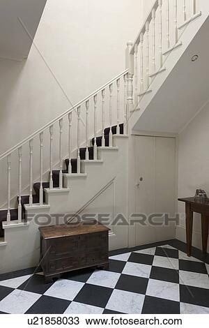 Staircase in traditional home View Large Photo Image Stock Image - Staircase in traditional home. Fotosearch